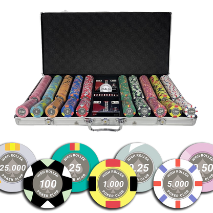 High Roller Poker Club Pokerkoffer 750 Chips