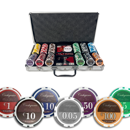 Lazar Cash Game Poker Set Case 300 Chips