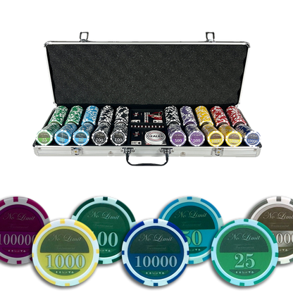 Poker Case Set Lazar No Limit 500 Chips