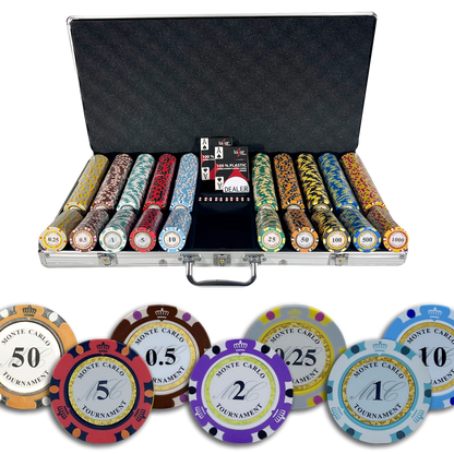 Mallette Poker Monte Carlo Cash Game 750 jetons