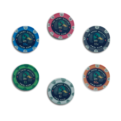 Angry Mallard Cash Game Poker Chip 300 Chips