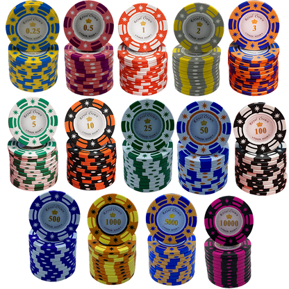 Set de jeton de Poker Royal Crown 750