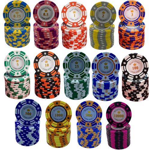 Royal Crown Pokerkoffer mit 500 Chips