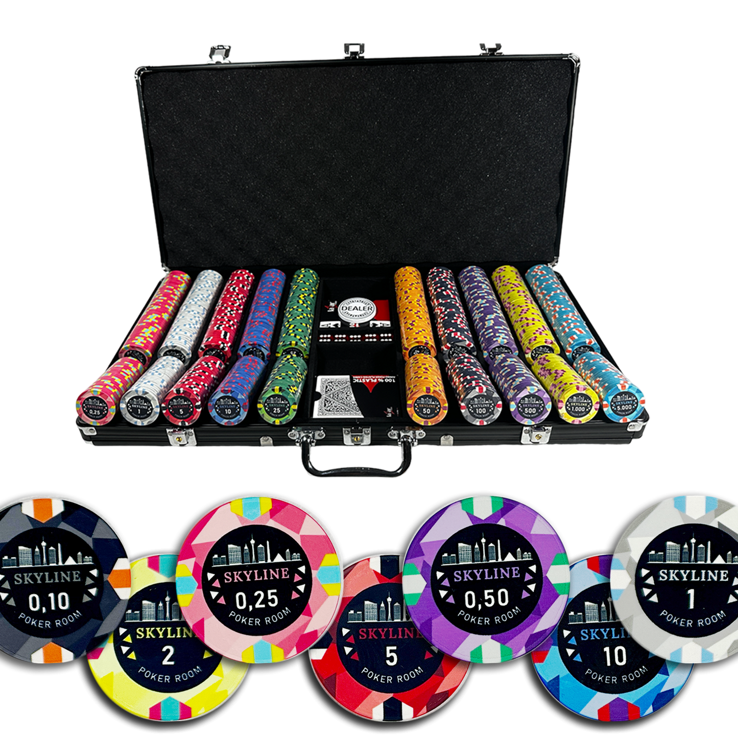 malette de Poker Skyline Cash Game 750 jetons