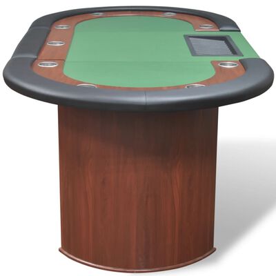 TABLE DE POKER pliable vert